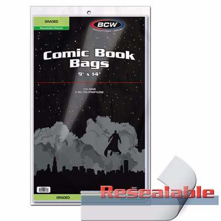 BCW Graded Resealable Comic Bags (100ct)