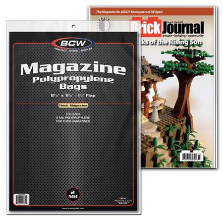 BCW Magazine Size Thick Bags 100ct