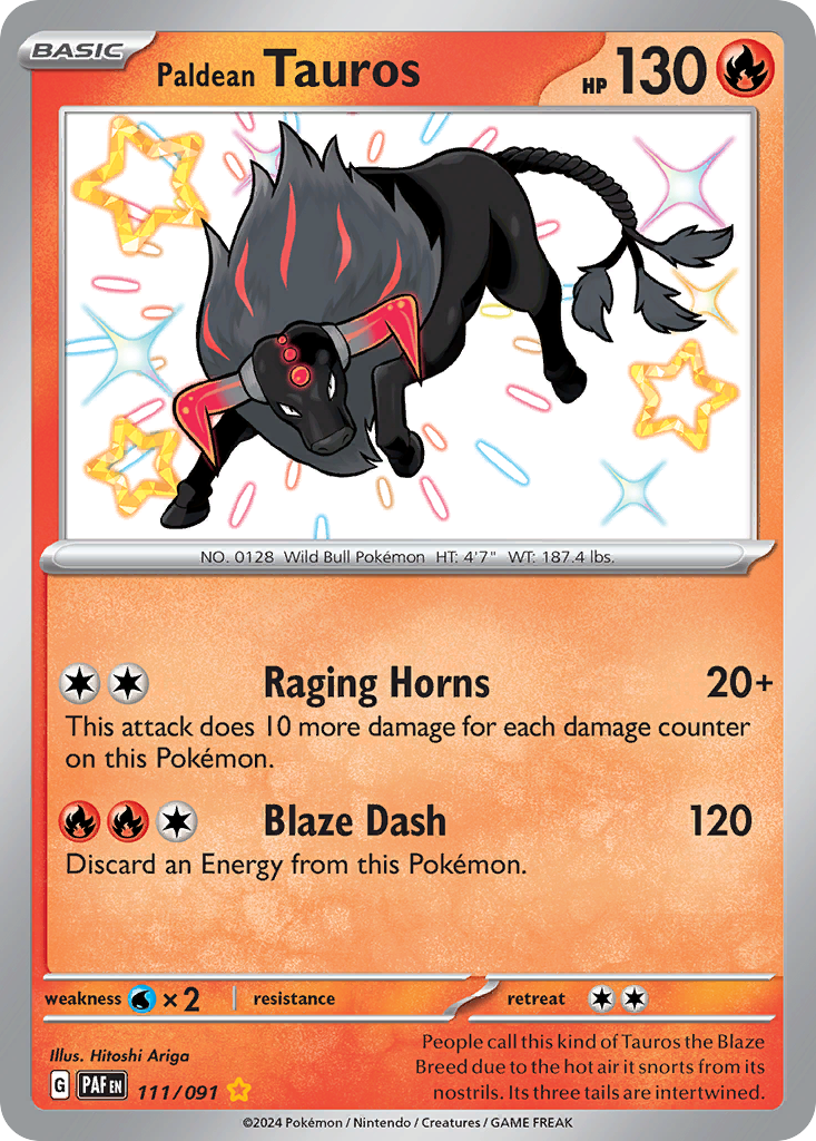 Paldean Tauros  - 111/091