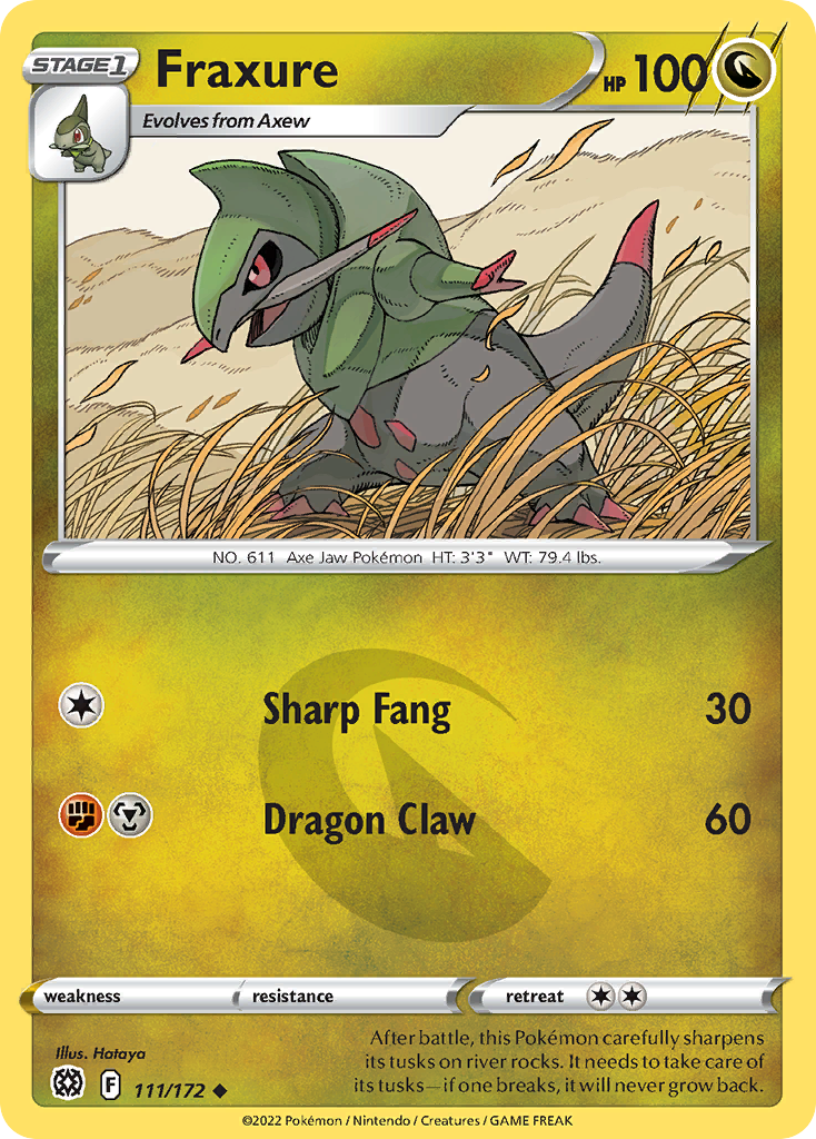 Fraxure - 111/172 - Reverse Holofoil