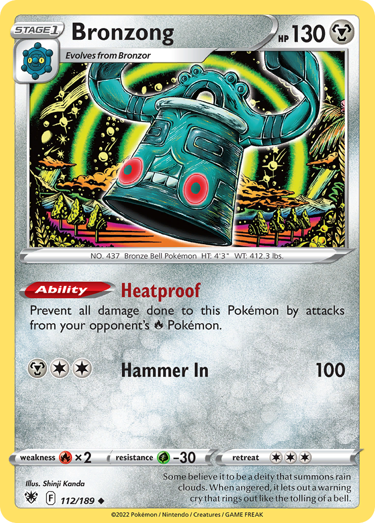 Bronzong - 112/189 - Reverse Holofoil