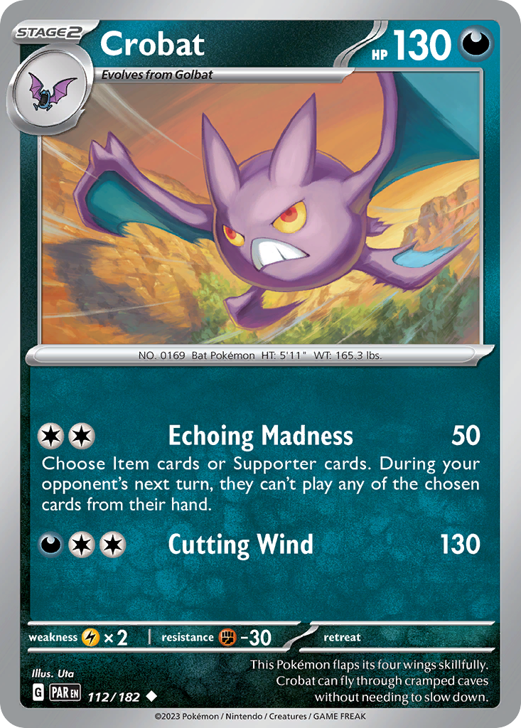 Crobat - 112/182 - Reverse Holofoil