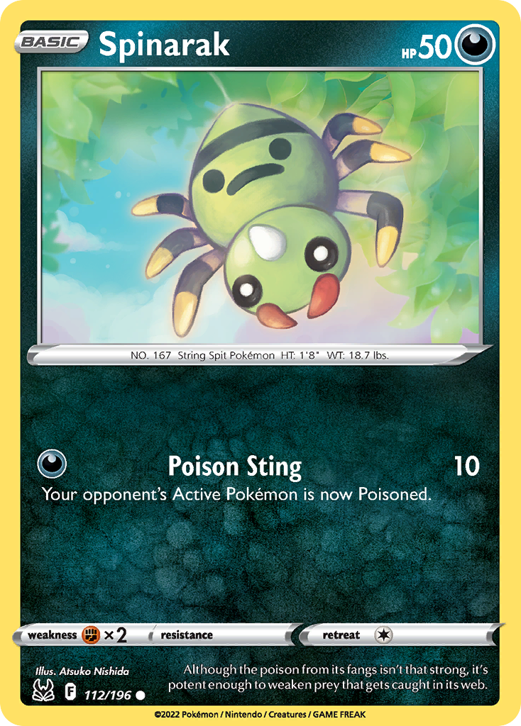 Spinarak - 112/196 - Reverse Holofoil