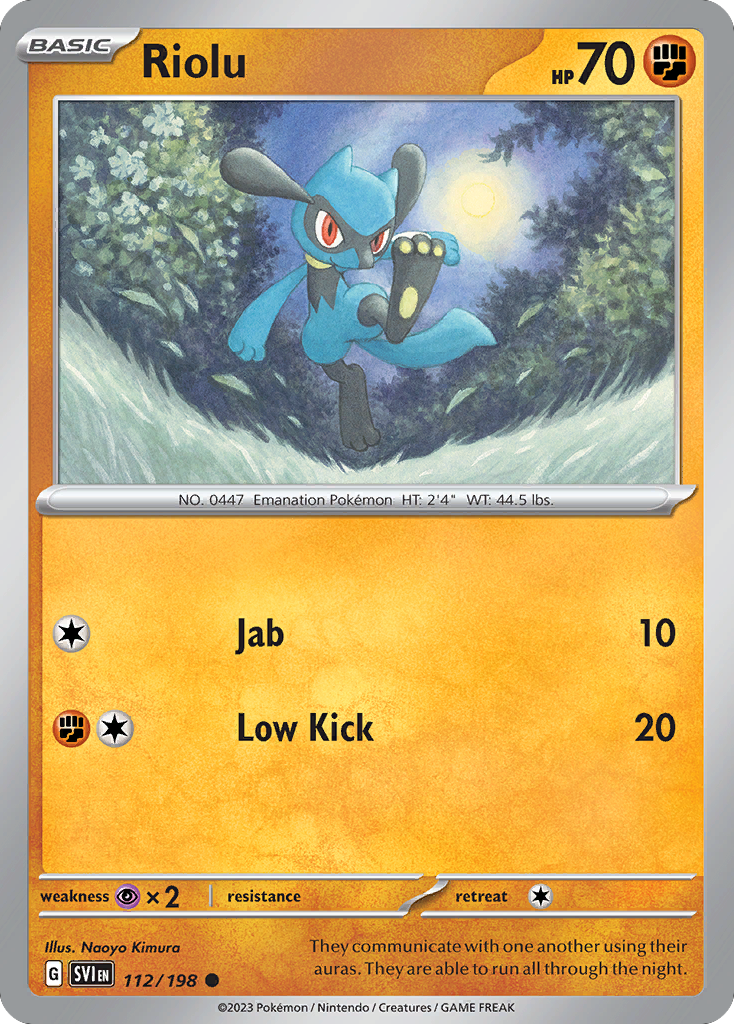 Riolu  - 112/198 - Reverse Holofoil
