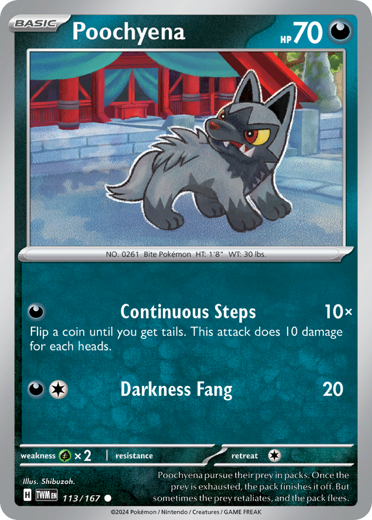 Poochyena - 113/167 - Reverse Holofoil