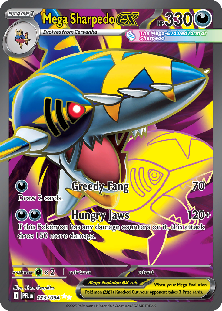 Mega Sharpedo ex  - 113/094