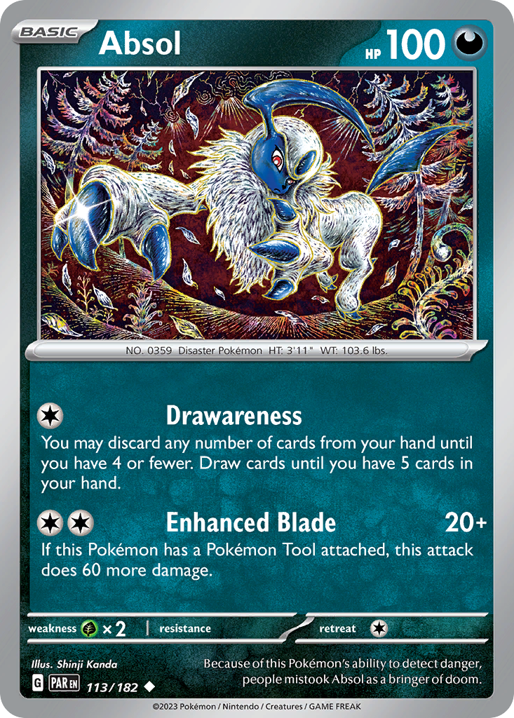 Absol - 113/182 - Reverse Holofoil