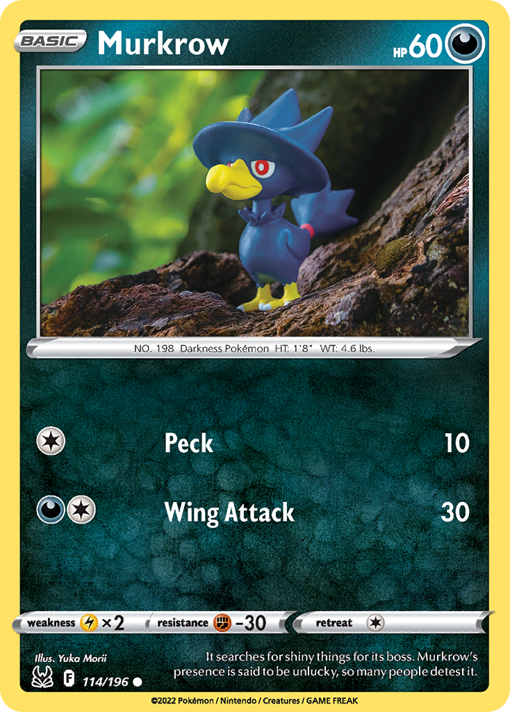 Murkrow - 114/196 - Reverse Holofoil