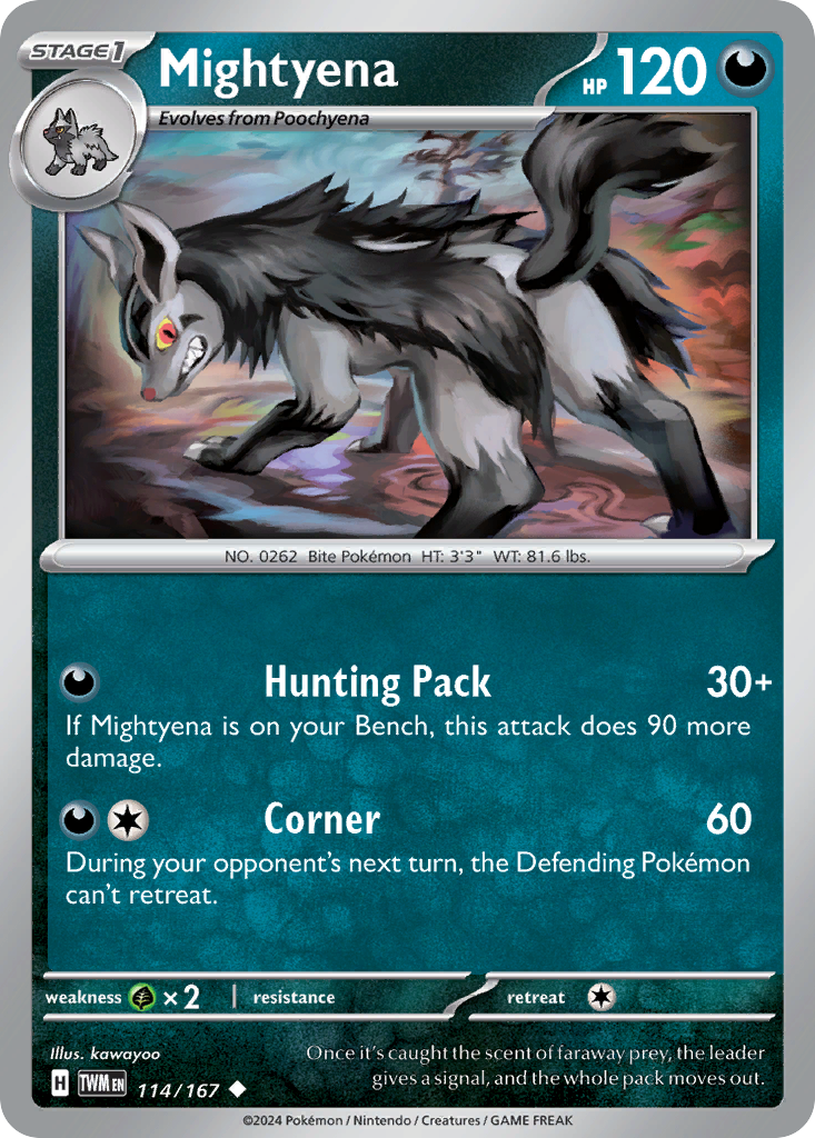 Mightyena - 114/167 - Reverse Holofoil