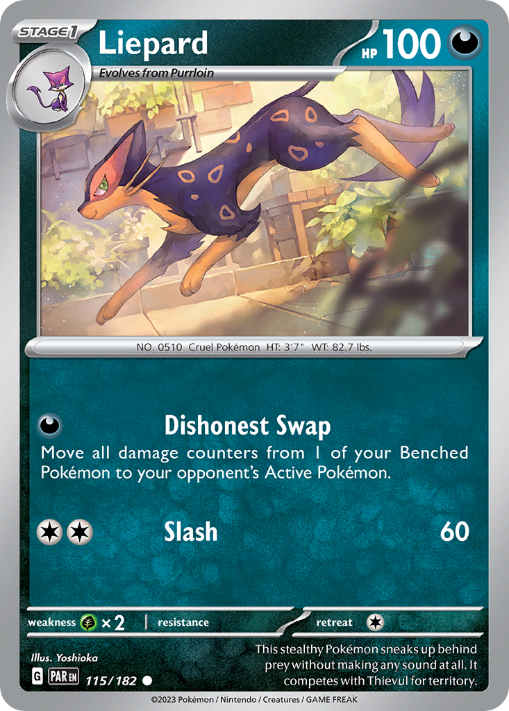 Liepard - 115/182 - Reverse Holofoil
