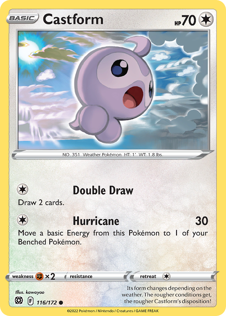 Castform - 116/172 - Reverse Holofoil