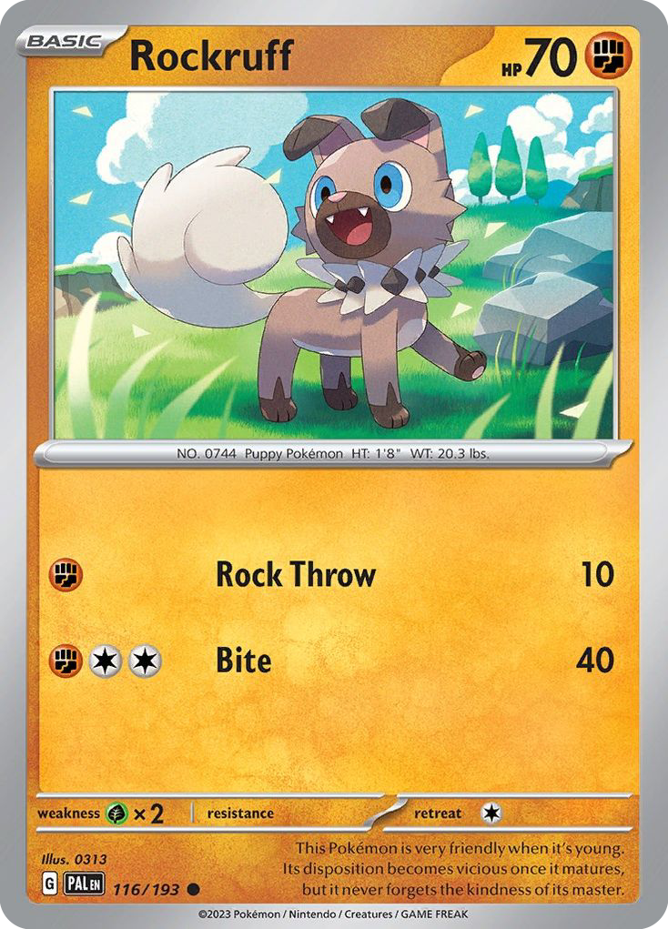 Rockruff - 116/193 - Reverse Holofoil