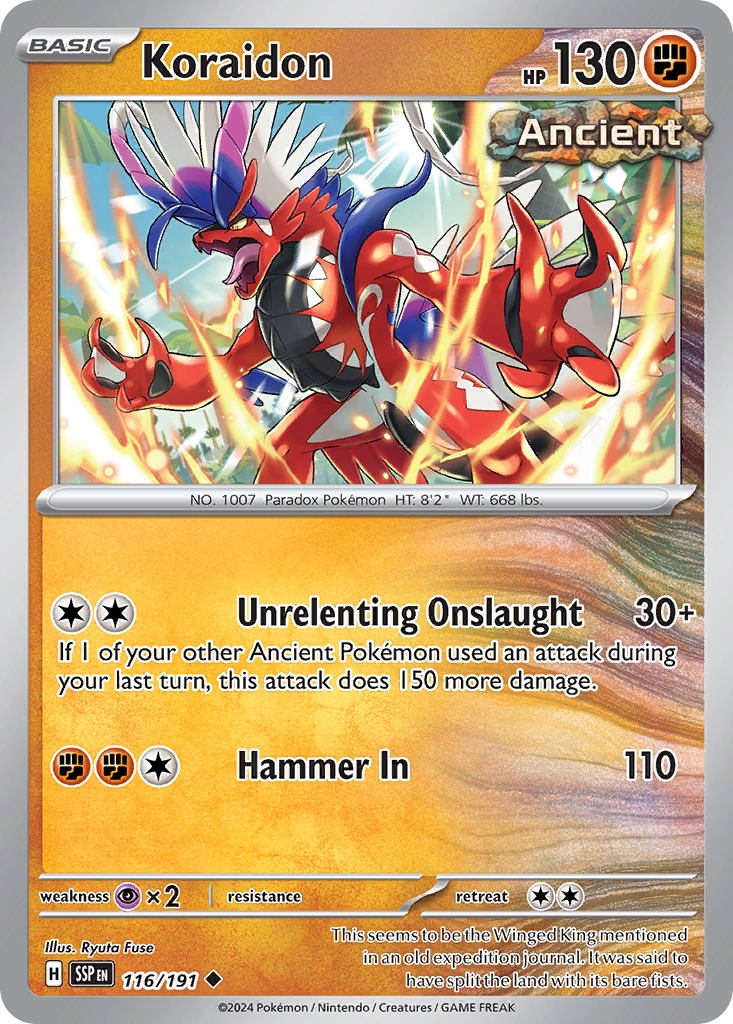 Koraidon - 116/191 - Reverse Holofoil