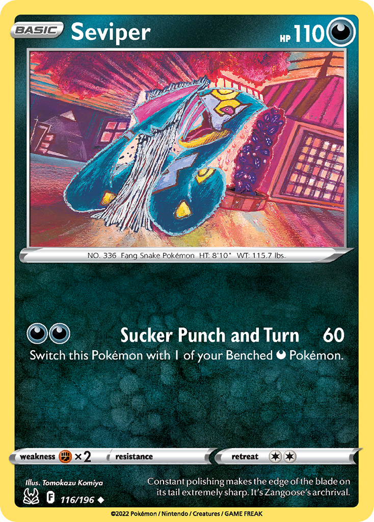 Seviper - 116/196 - Reverse Holofoil