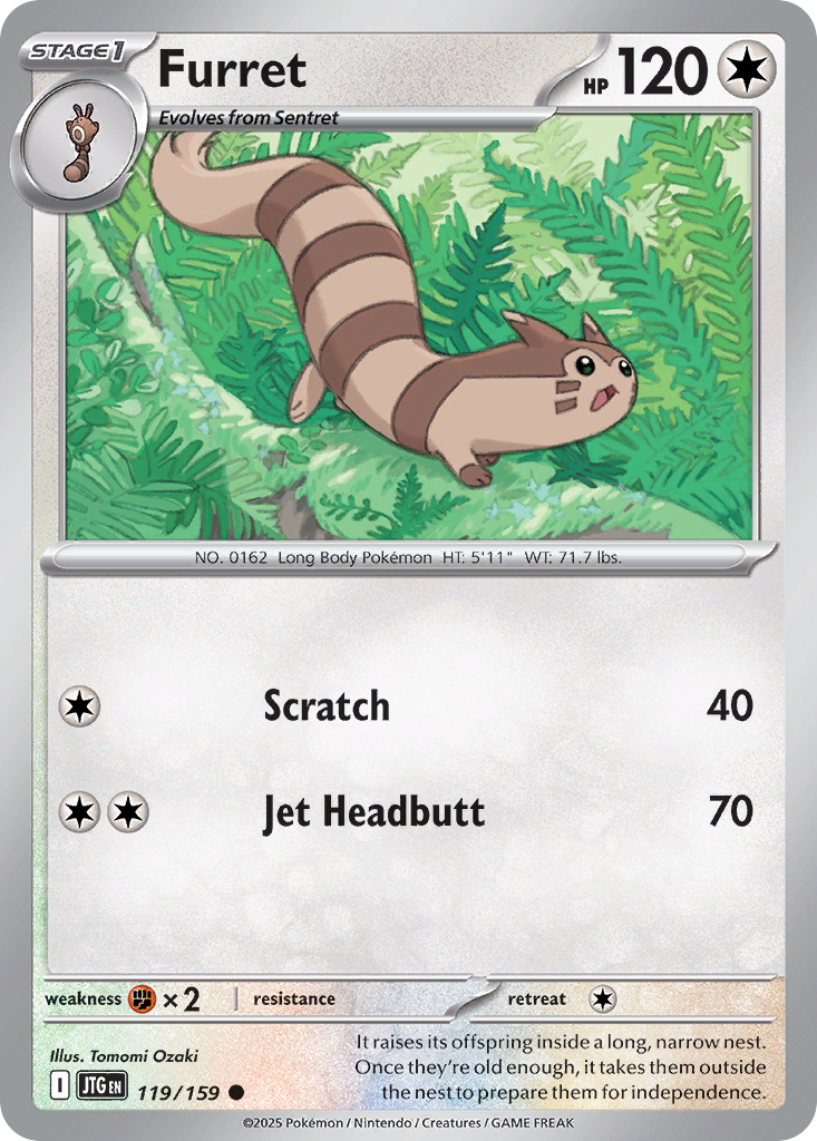 Furret  - 119/159 - Reverse Holofoil