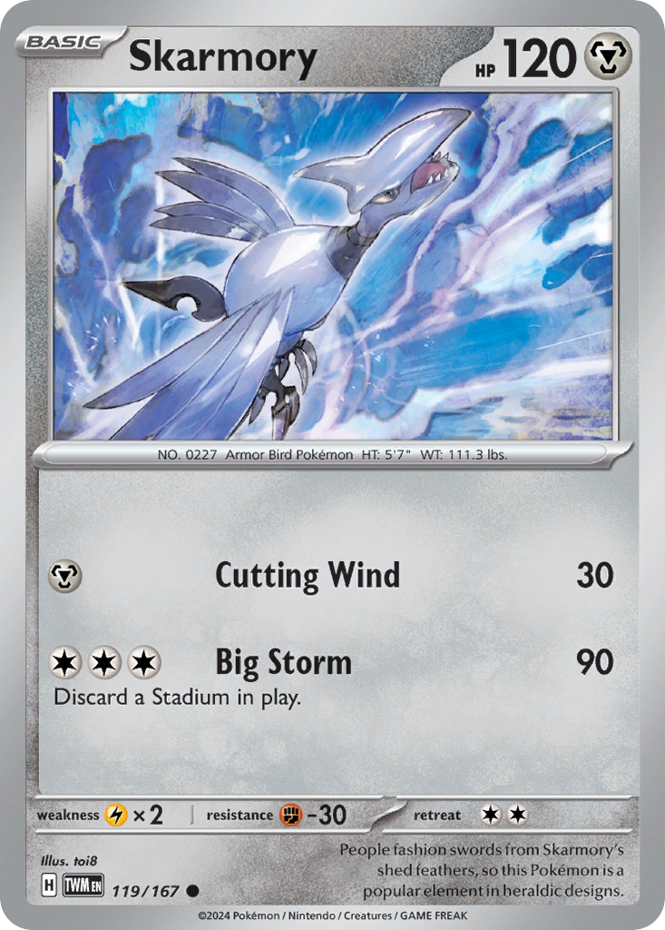 Skarmory - 119/167 - Reverse Holofoil