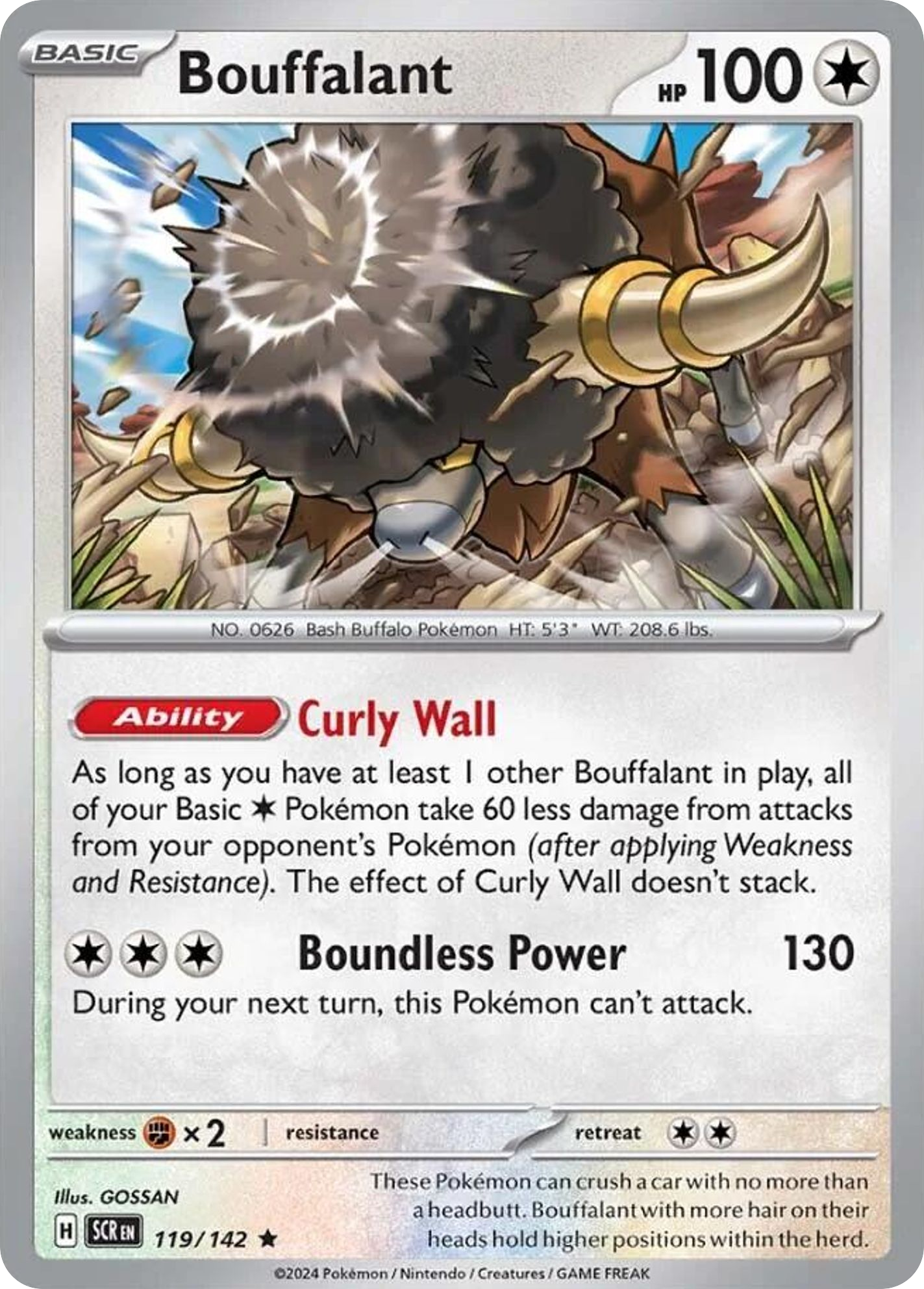 Bouffalant - 119/142 - Reverse Holofoil