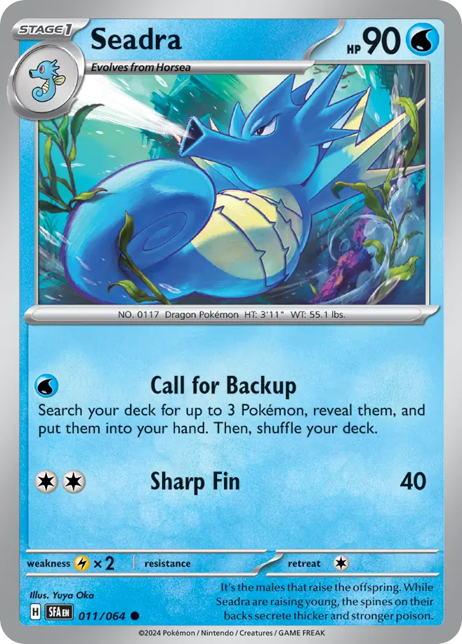 Seadra - 011/064 - Reverse Holofoil