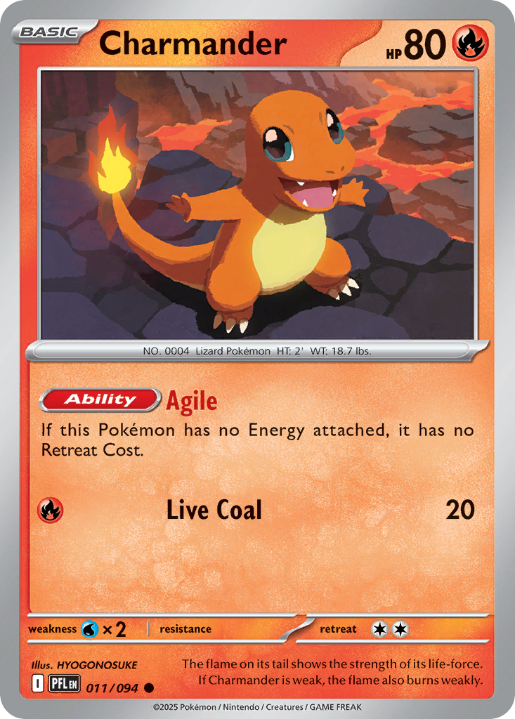 Charmander - 011/094 - Reverse Holofoil