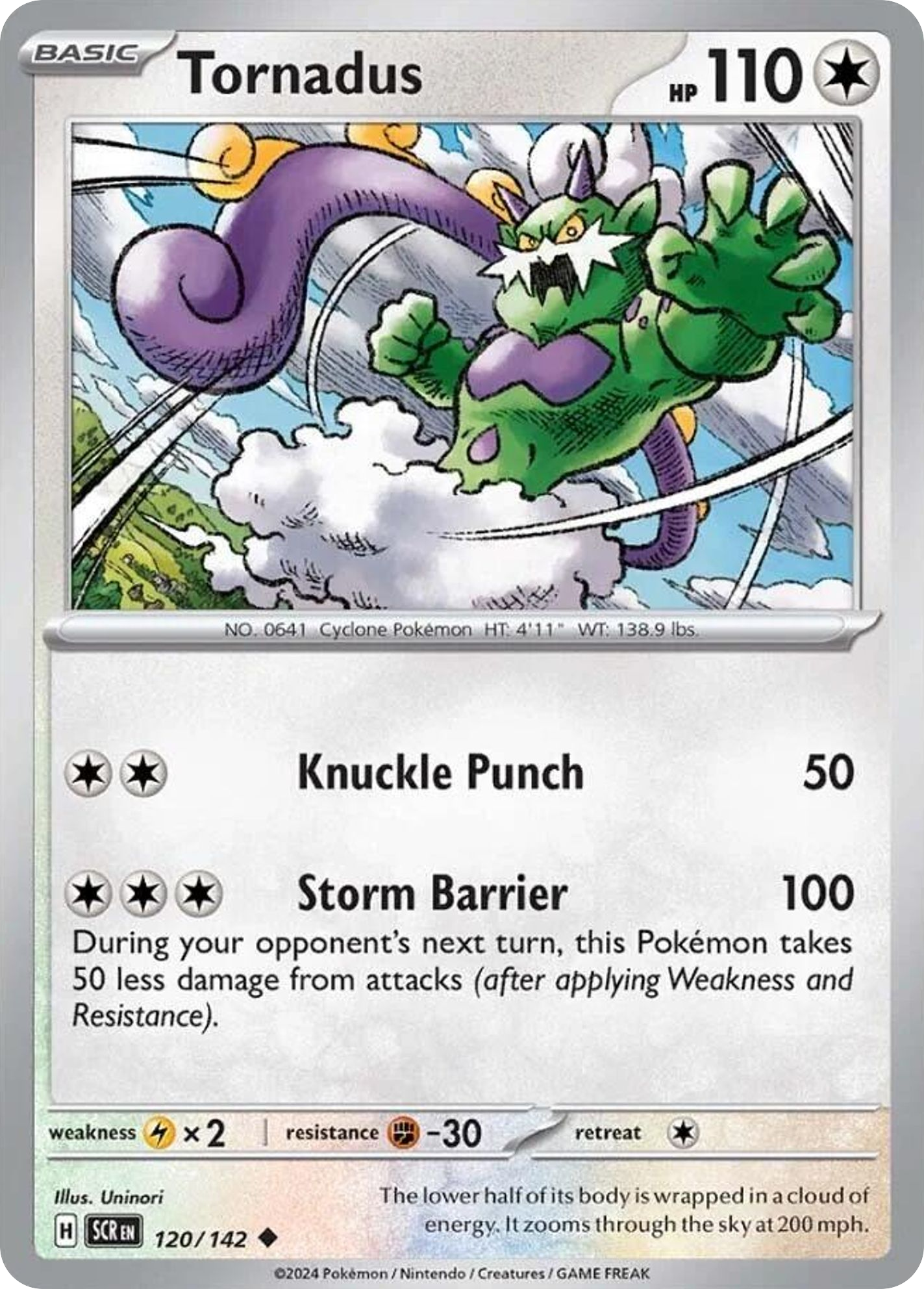 Tornadus - 120/142 - Reverse Holofoil
