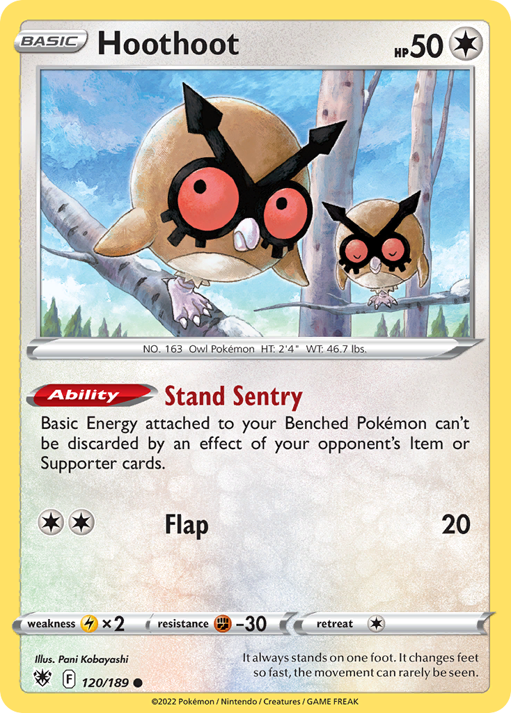 Hoothoot - 120/189 - Reverse Holofoil