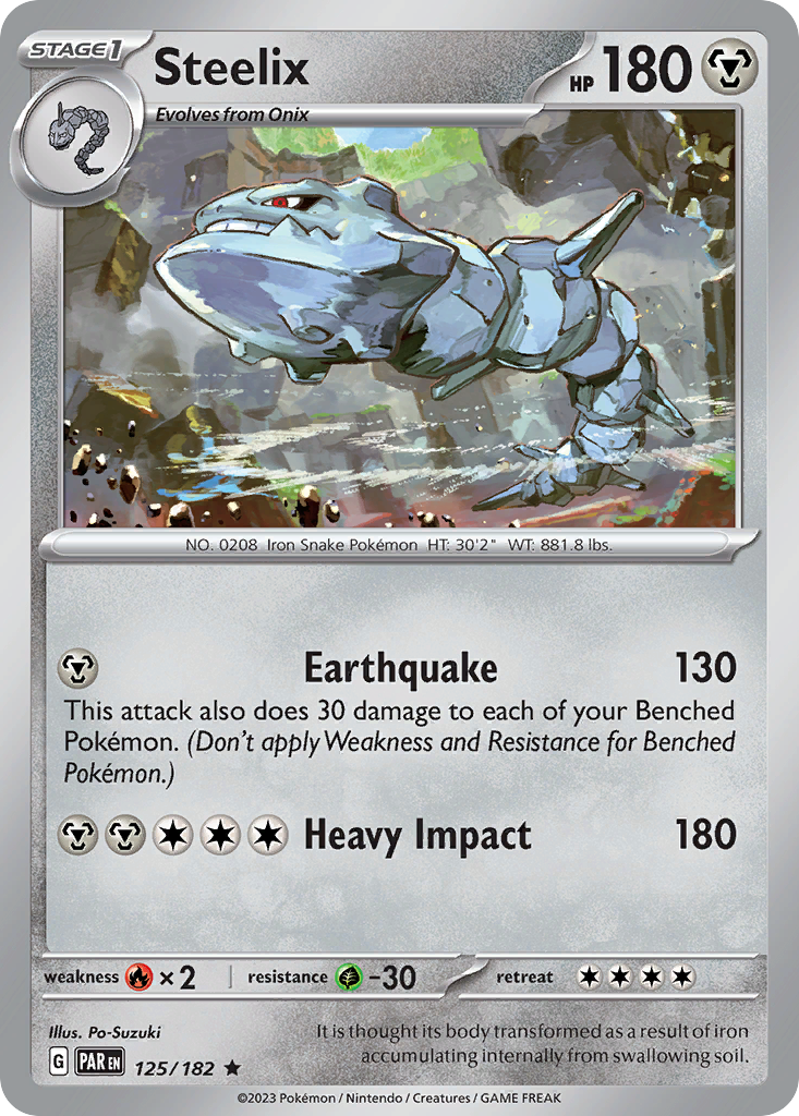 Steelix  - 125/182 - Reverse Holofoil