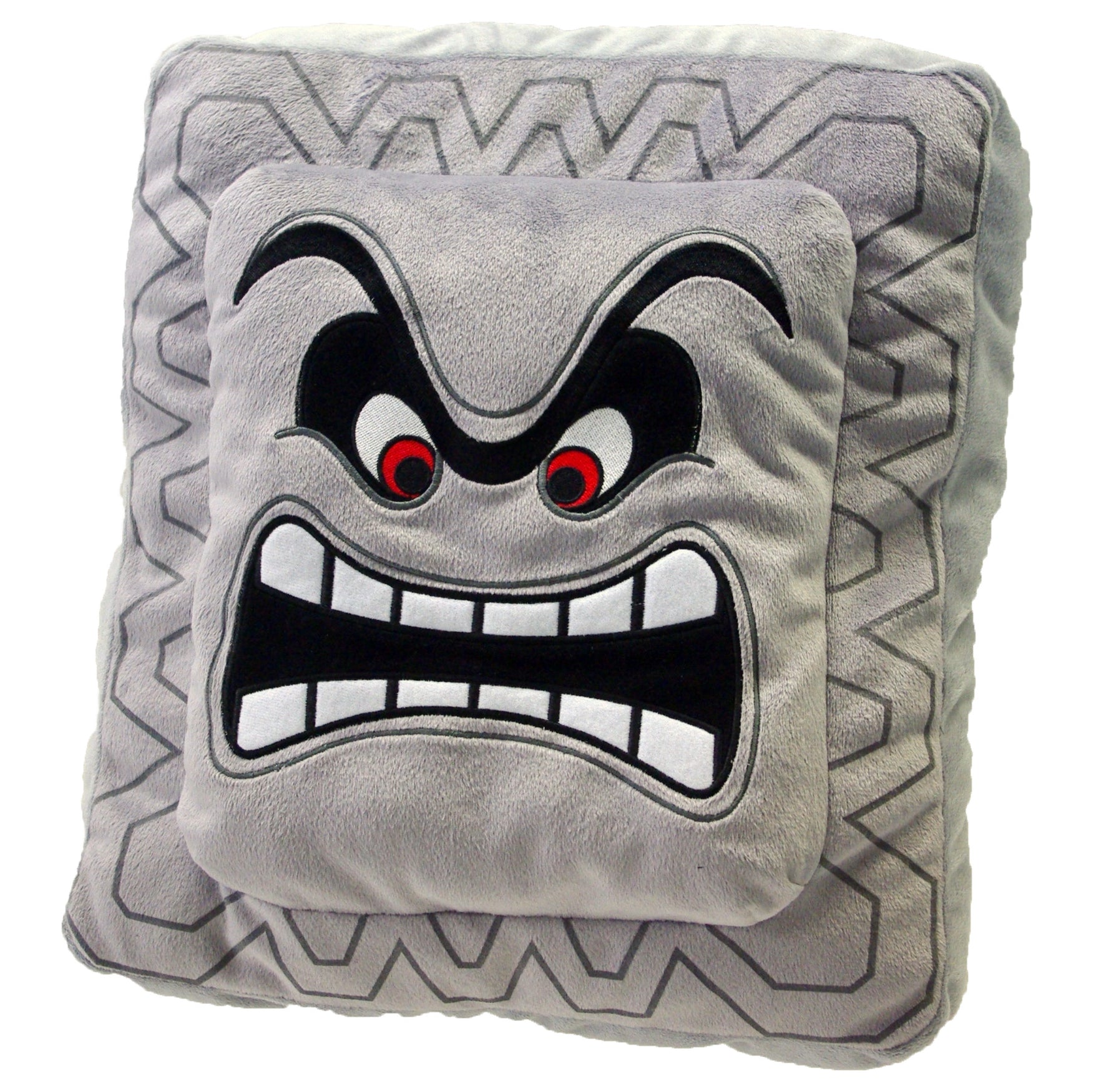 Super Mario Bros Thwomp Pillow Plush