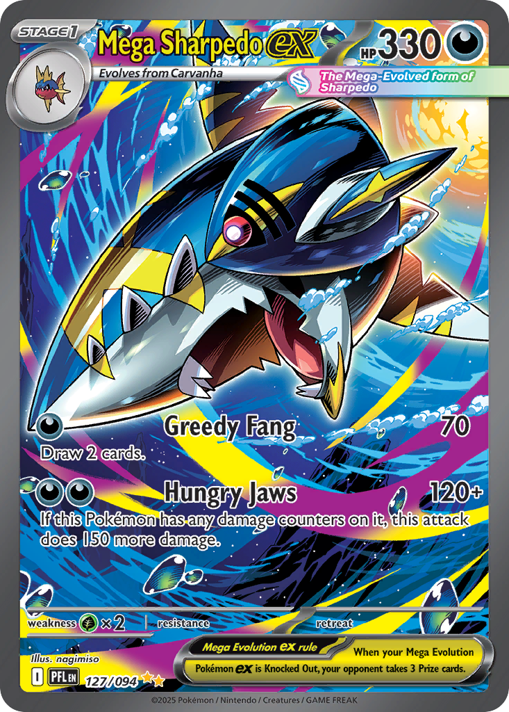 Mega Sharpedo ex  - 127/094