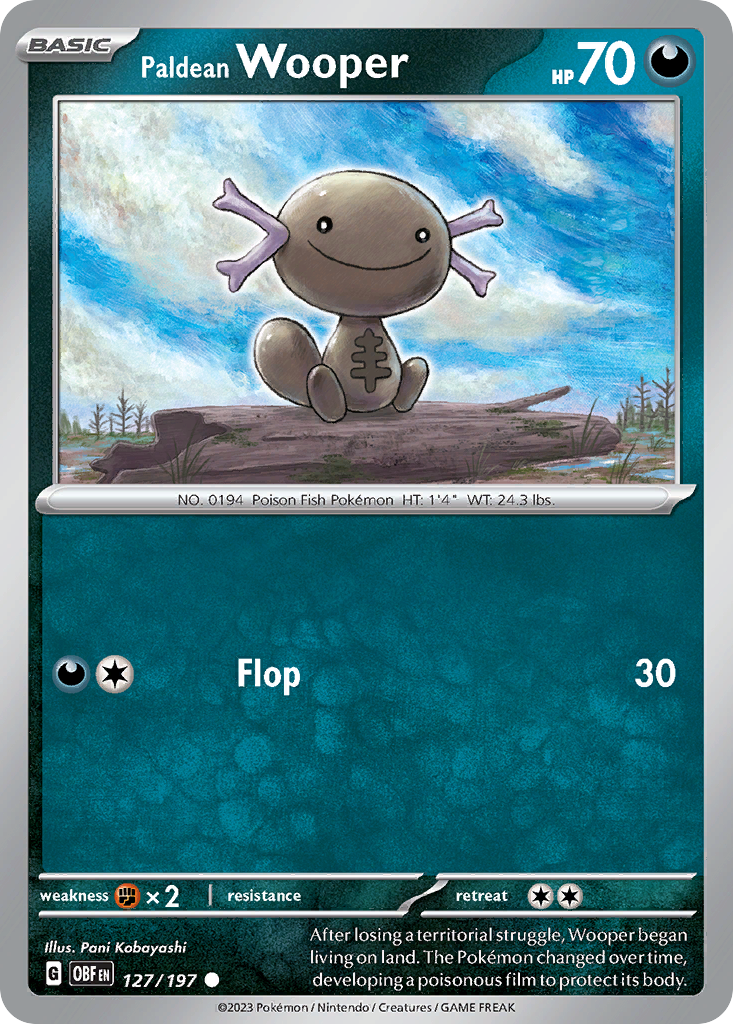 Paldean Wooper  - 127/197 - Reverse Holofoil