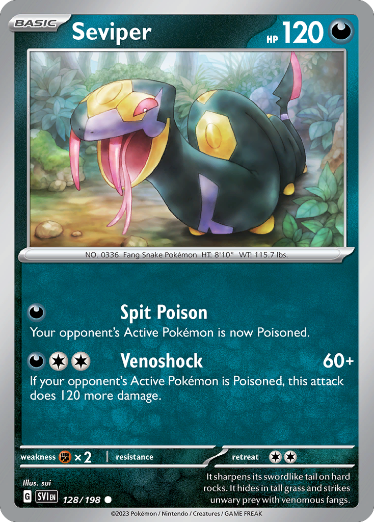 Seviper - 128/198 - Reverse Holofoil