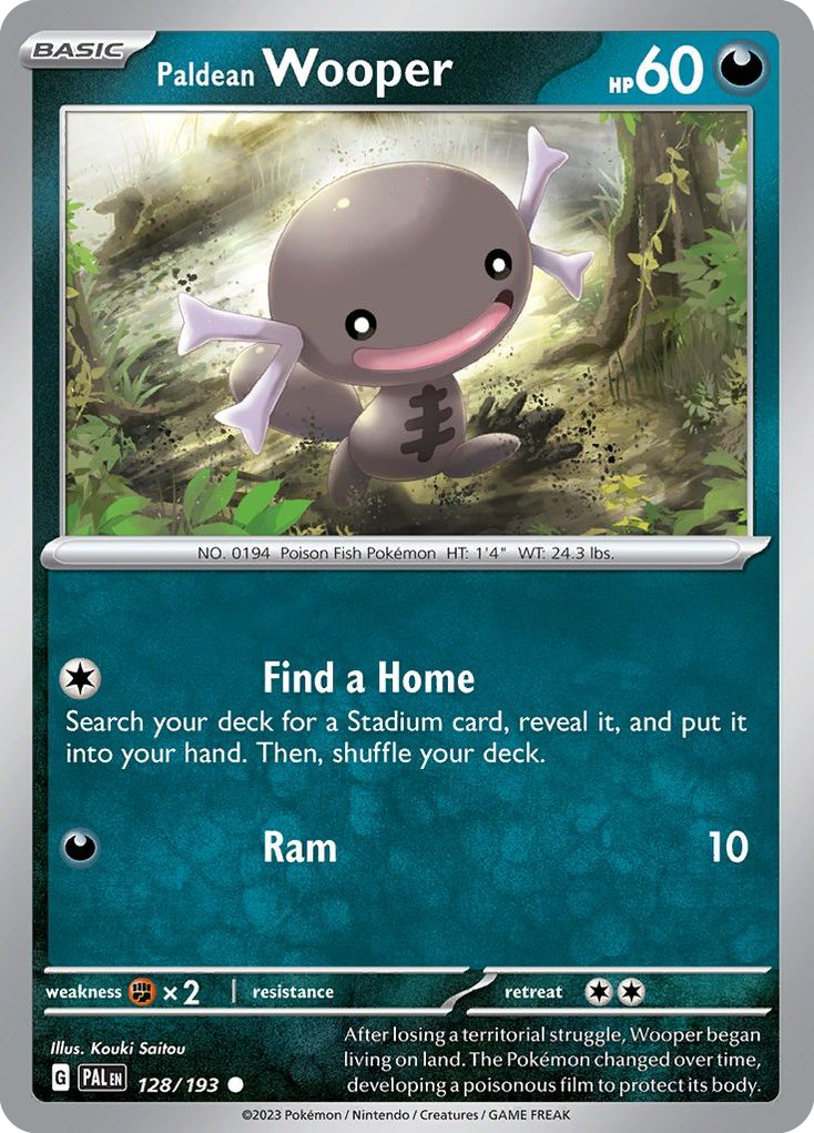 Paldean Wooper - 128/193 - Reverse Holofoil