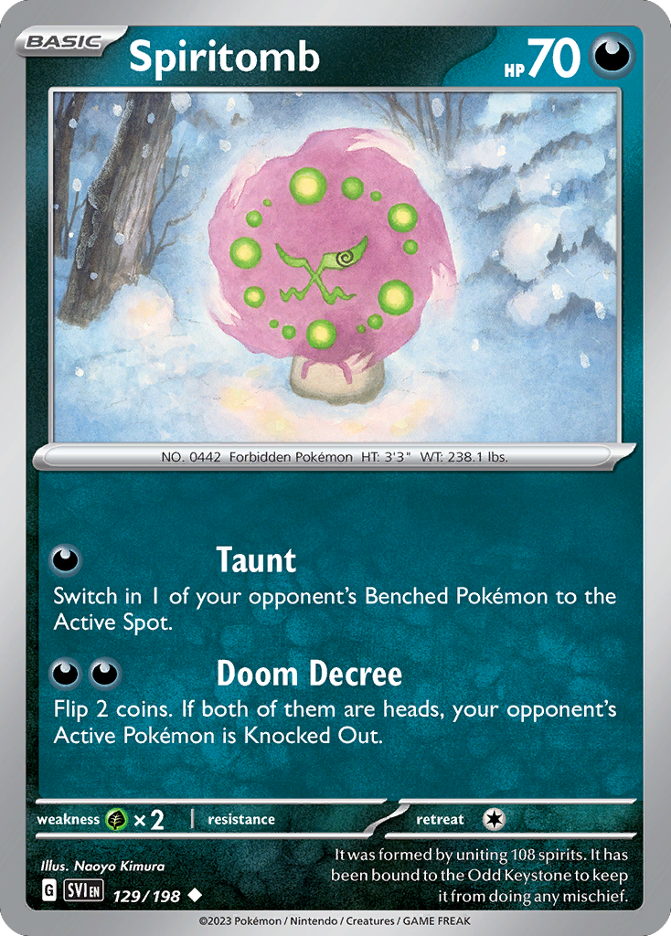 Spiritomb - 129/198 - Reverse Holofoil