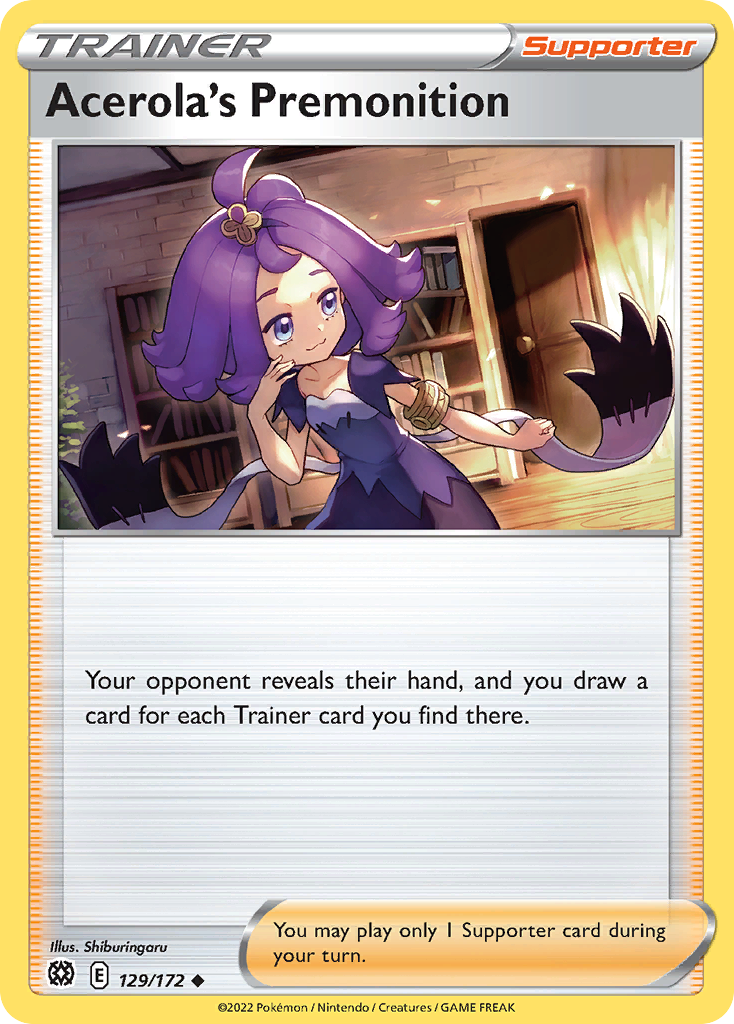 Acerola's Premonition - 129/172 - Reverse Holofoil