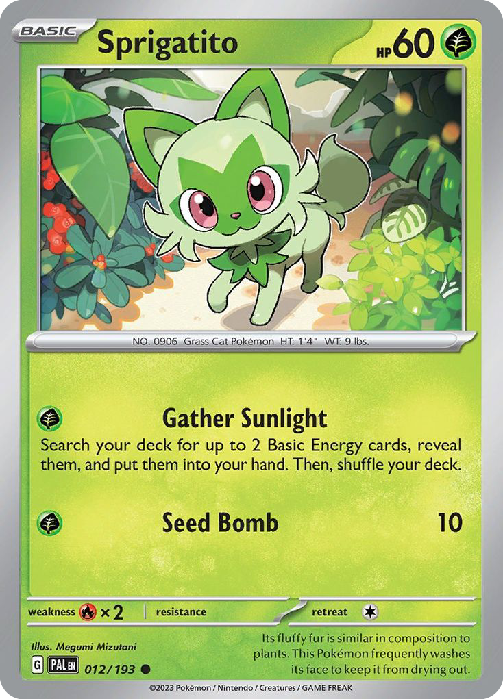 Sprigatito  - 012/193 - Reverse Holofoil