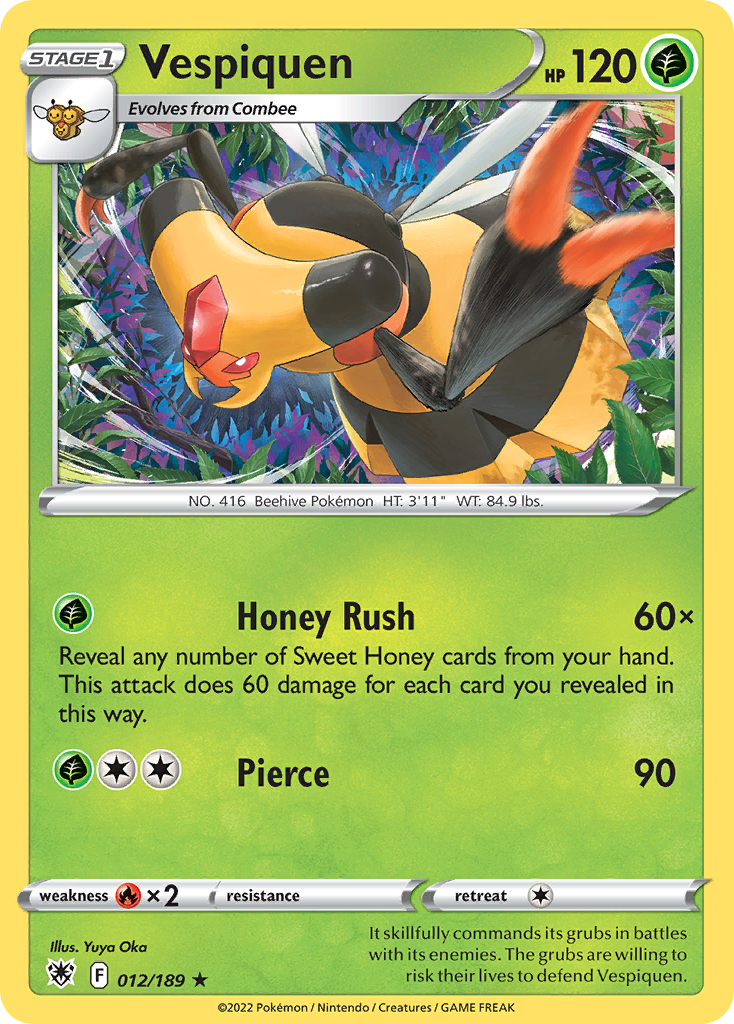 Vespiquen - 012/189 - Reverse Holofoil