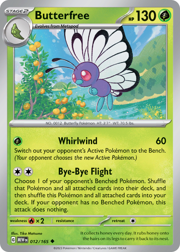Butterfree - 012/165 - Reverse Holofoil