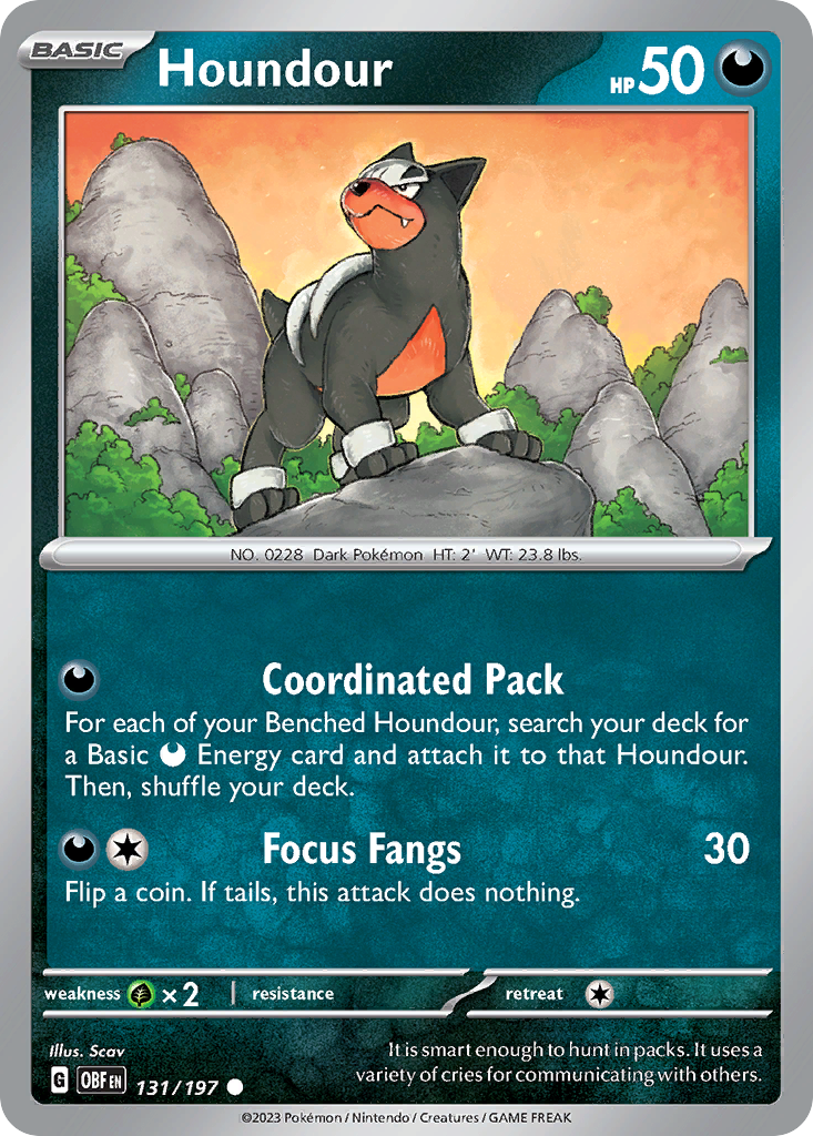 Houndour  - 131/197 - Reverse Holofoil