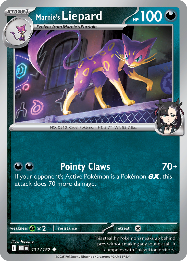 Marnie's Liepard - 131/182 - Reverse Holofoil