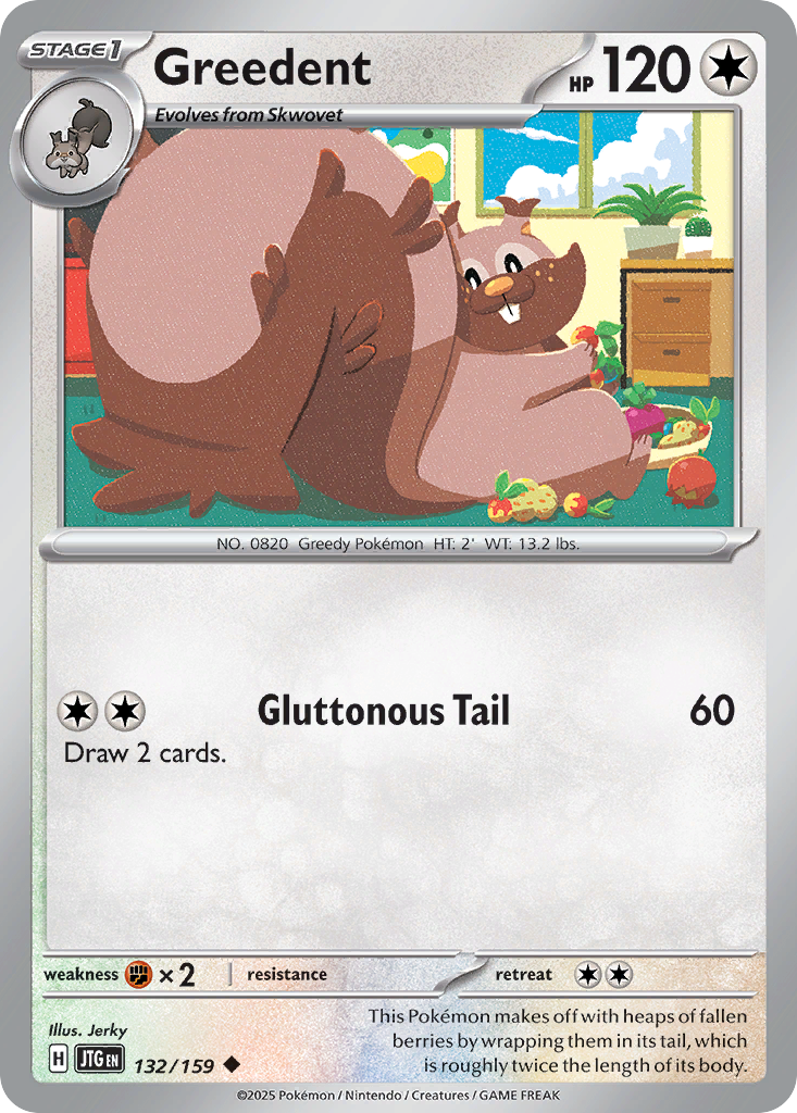 Greedent - 132/159 - Reverse Holofoil