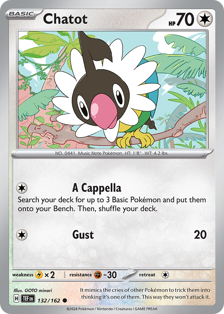 Chatot  - 132/162 - Reverse Holofoil