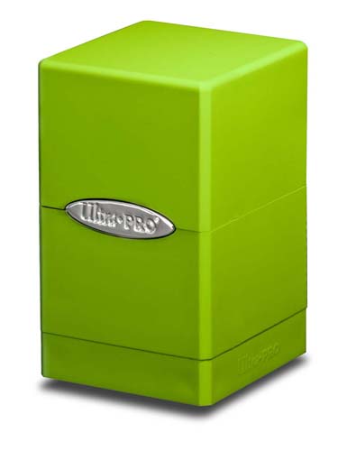 Ultra Pro Deck Box Satin Tower Version 2 Lime Green