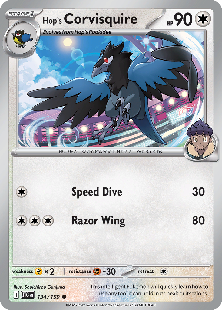Hop's Corvisquire - 134/159 - Reverse Holofoil