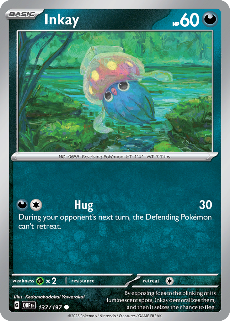 Inkay - 137/197 - Reverse Holofoil