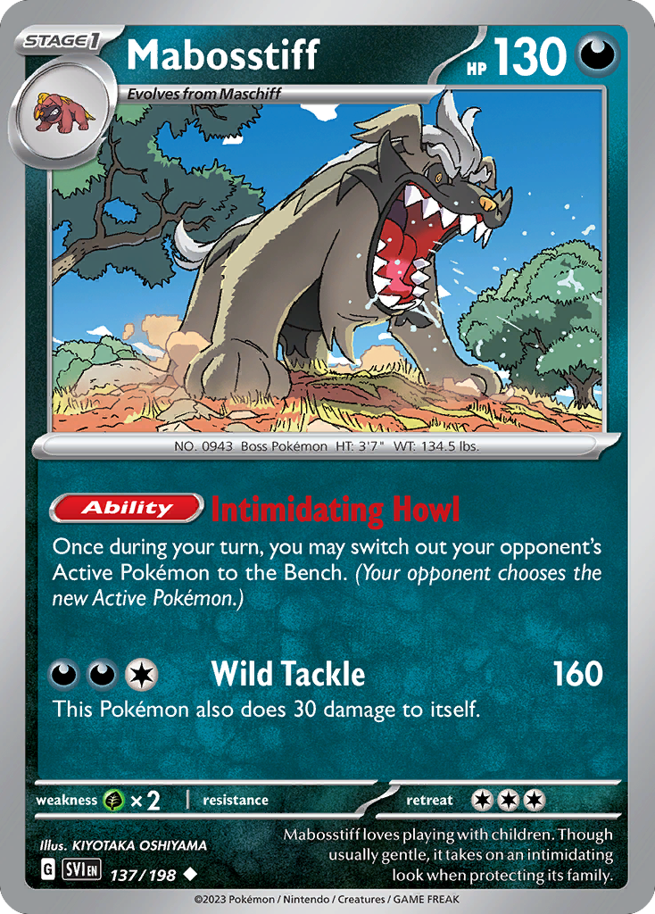 Mabosstiff  - 137/198 - Reverse Holofoil