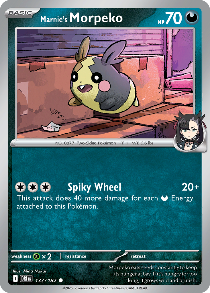 Marnie's Morpeko - 137/182 - Reverse Holofoil