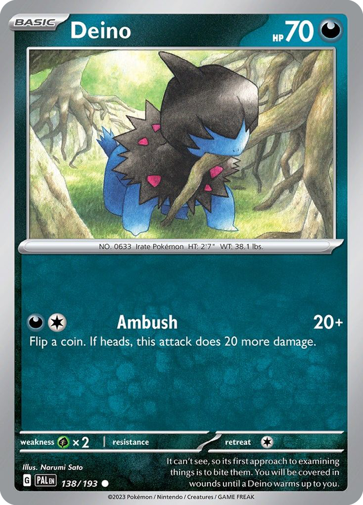 Deino - 138/193 - Reverse Holofoil