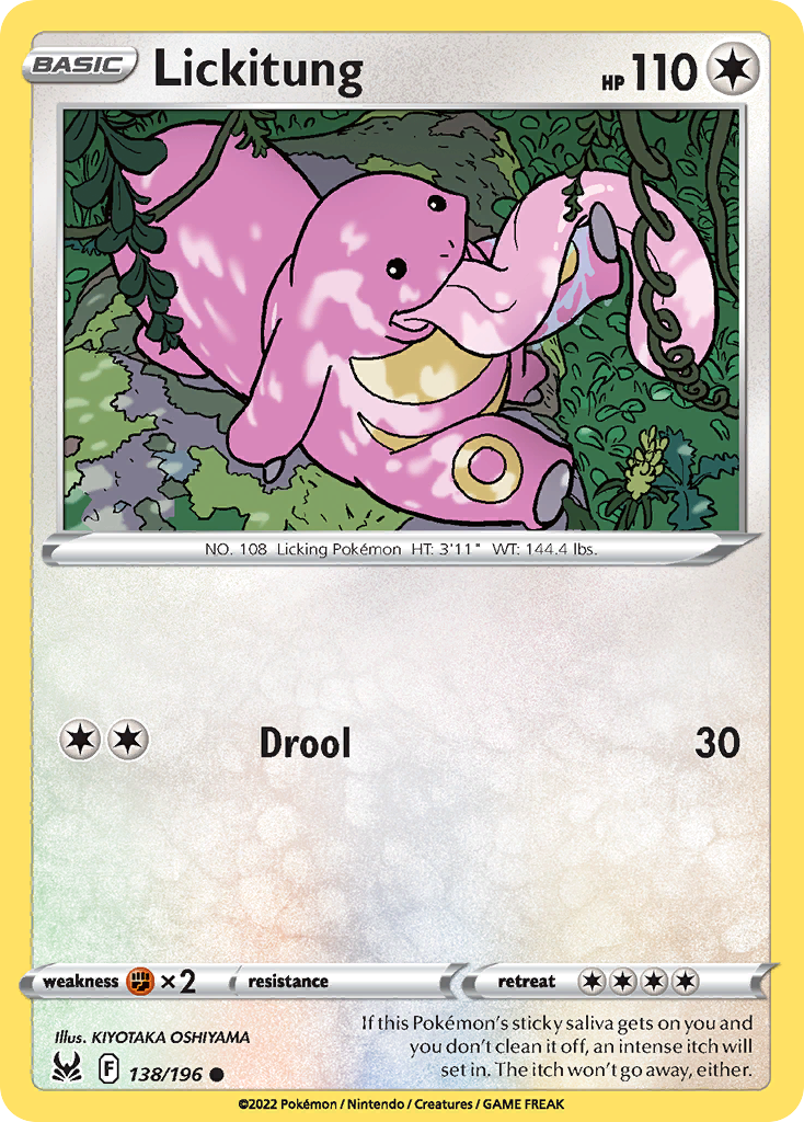 Lickitung - 138/196 - Reverse Holofoil