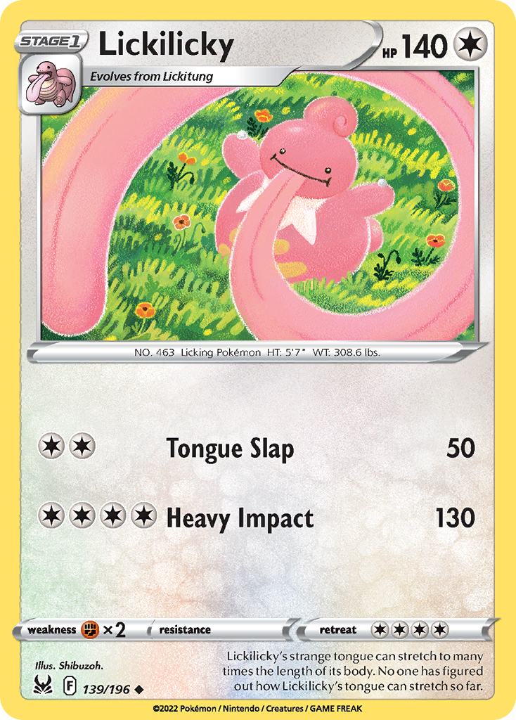 Lickilicky - 139/196 - Reverse Holofoil