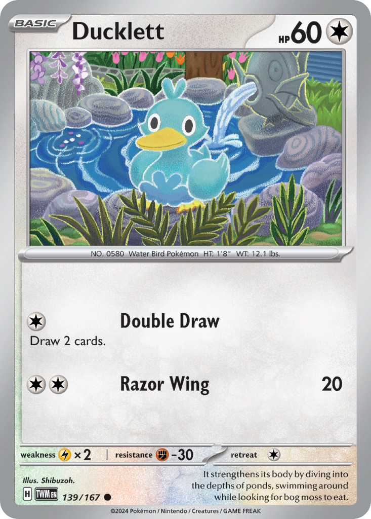 Ducklett - 139/167 - Reverse Holofoil
