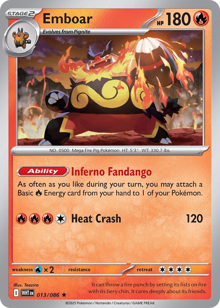 Emboar (Master Ball Pattern) - 013/086